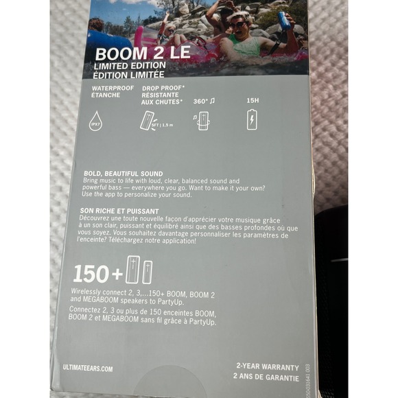 Ultimate Ears BOOM 2 LE Limited Edition Bluetooth Speaker Waterproof, cable - Picture 3 of 5